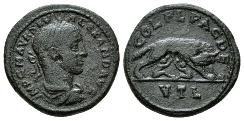 Thrace, Deultum Severus Alexander, 222-235 Bronze 222-235, Æ 24.5mm., 8.01g. Lau...