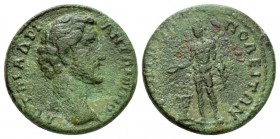 Thrace, Philippopolis Antoninus Pius, 138-161 Bronze 138-161, Æ 25mm., 9.23g. Bareheaded bust r. Rev. Apollo standing l., holding patera over lighted ...
