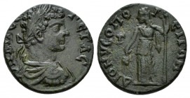 Moesia, Dionysopolis Geta, 209-212 Bronze 209-212, Æ 21mm., 5.32g. Laureate, draped and cuirassed bust r. Rev. Demeter standing l., holding corn-ears ...