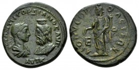 Moesia, Dionysopolis Gordian III, 238-244 Bronze 238-244, Æ 27.5mm., 14.26g. Laureate, draped and cuirassed bust of Gordian III facing bust of Serapis...