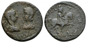 Moesia, Istrus Gordian III, 238-244 Bronze 238-244, Æ 24.5mm., 13.49g. Laureate, draped and cuirassed bust of Gordian III facing bust of Tranquillina ...