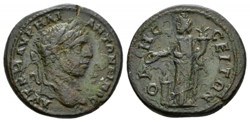 Moesia, Odessus Elagabalus, 218-222 Bronze 218-222, Æ 26mm., 9.31g. Laureate bus...