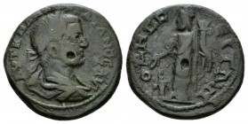 Moesia, Odessus Gordian III, 238-244 Bronze 238-244, Æ 26mm., 10.54g. Laureate, draped and cuirassed bust r. Rev. Homonoia standing l., holding patera...