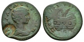 Bithynia, Nicaea Plautilla, wife of Caracalla Bronze 198-217, Æ 23.5mm., 5.76g. Draped bust r. Rev. Prize urn with two palms. R.G. -. SNG von Aulock -...