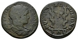 Mysia, Cyzicus Gordian III, 238-244 Bronze 238-244, Æ 25mm., 8.18g. Laureate, draped and cuirasse bust r. Rev. Two flaming and serpent-entwined torche...