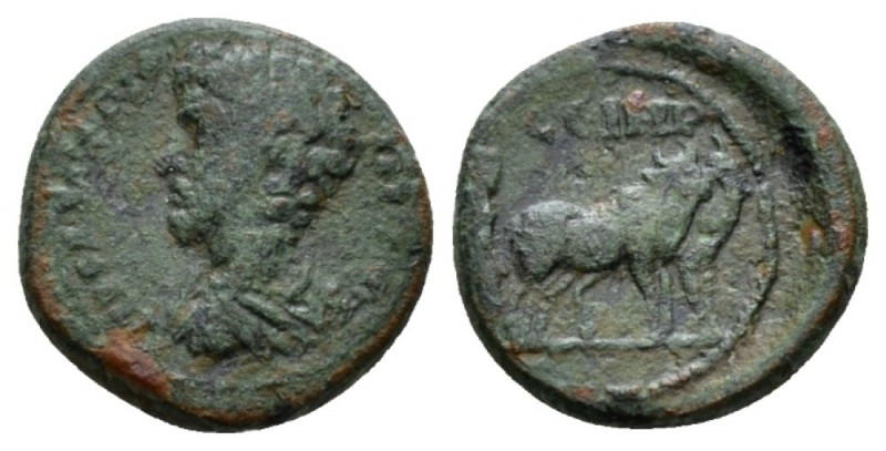 Mysia, Parium Marcus Aurelius, 161-180 Bronze 161-180, Æ 16.5mm., 3.36g. Bare-he...