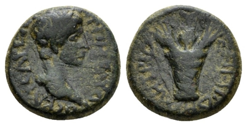 Aeolis, Elaea Claudius, 41-54 Bronze 41-54, Æ 17.5mm., 4.81g. TIB KΛAYΔIOC KAICA...