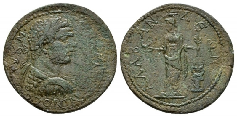 Caria, Alabanda Caracalla, 198-217 Bronze 198-217, Æ 28.5mm., 7.57g. Laureate an...