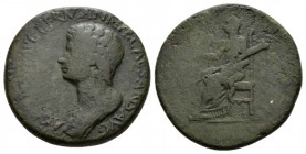 Agrippina Junior, daughter of Germanicus and Agrippina Senior Dupondius Thracian mint 50-54, Æ 28.5mm., 16.92g. AGRIPPINA AVG GERMANICI F CAESARIS AVG...