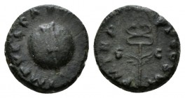 Vespasian, 69-79 Quadrans 77-78, Æ 14.5mm., 2.90g. Rudder on globe. Rev. Winged caduceus. RIC 1015.

Very Fine.

 

In addition, winning bids of...