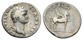 Domitian Caesar, 69-81 Denarius 76-77, AR 19mm., 3.13g. Laureate head r. Rev. Pegasus standing r., l. foreleg raised. RIC Vespasian 921. C 47

About...