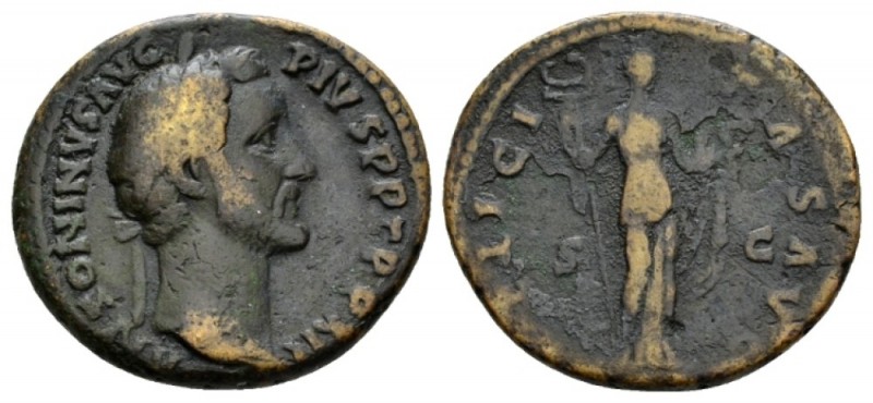 Antoninus Pius, 138-161 As 148-149, Æ 27mm., 9.99g. ANTONINVS AVG PIVS P P TR P ...