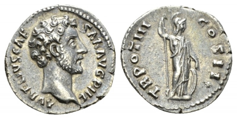Marcus Aurelius Caesar, 139-161 Denarius 148-149, AR 18mm., 3.05g. AVRELIVS CAES...