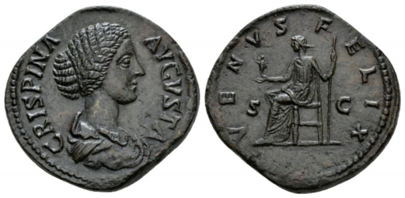 Crispina, wife of Commodus Sestertius 180-182, Æ 34mm., 25.61g. CRISPINA AVGVSTA...