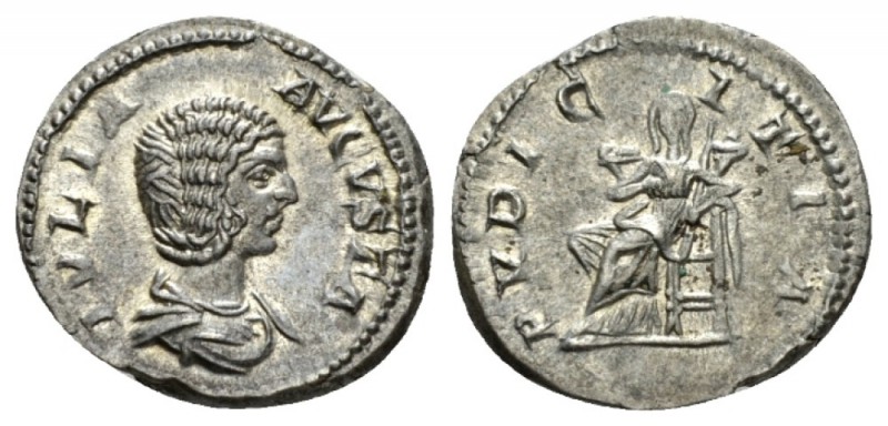Julia Domna, wife of Septimius Severus Denarius 196 - 211, AR 18.5mm., 3.18g. IV...