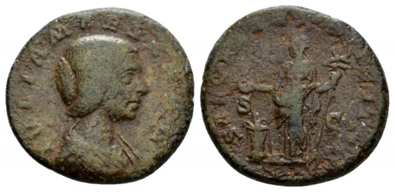 Julia Maesa, sister of Julia Domna and grandmother of Elagabalus As 2, Æ 25.5mm....