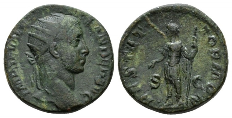 Severus Alexander, 222-235 Dupondius 222-231, Æ 23.5mm., 10.57g. IMP SEV ALE - X...