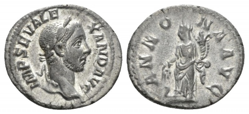 Severus Alexander, 222-235 Denarius 228-231, AR 20mm., 3.34g. Laureate head r. R...