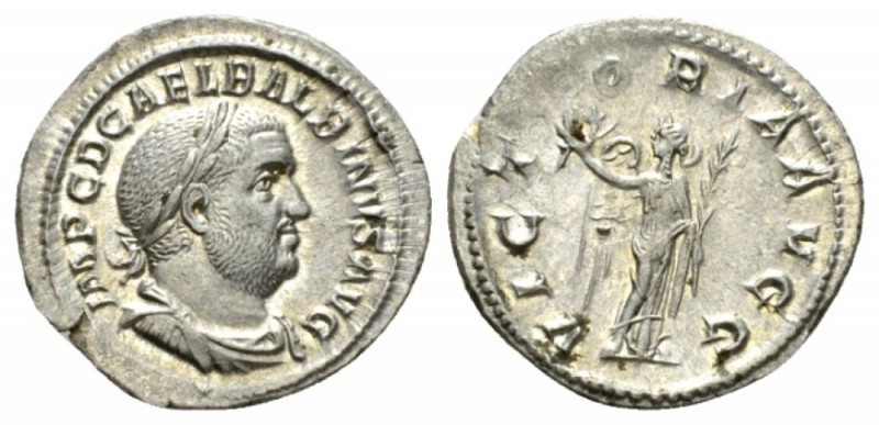 Balbinus, 238 Denarius 238, AR 20.5mm., 2.89g. IMP C D CAE L BALBINVS AVG Laurea...