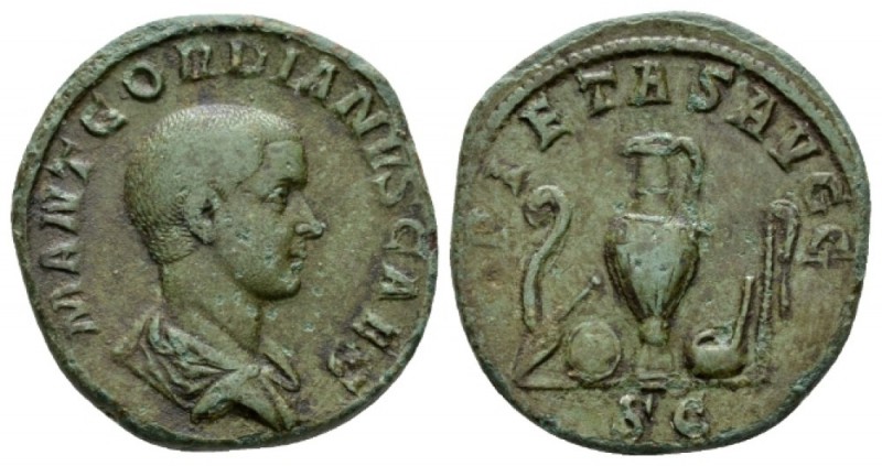 Gordian III, caesar 22nd April – 28th July 238 Sestertius April-July 238, Æ 29mm...