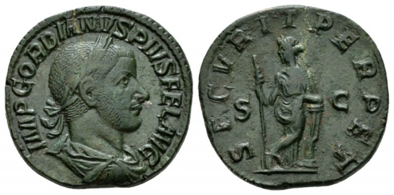 Gordian III, 238-244 Sestertius 243-244, Æ 28mm., 21.32g. IMP GORDIANVS PIVS FEL...