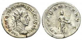 Trajan Decius, 249-251 Antoninianus 249-251, AR 22.5mm., 3.90g. IMP C M Q TRAIANVS DECIVS AVG Radiate, draped and cuirassed bust r. Rev. ABVNDANTIA AV...