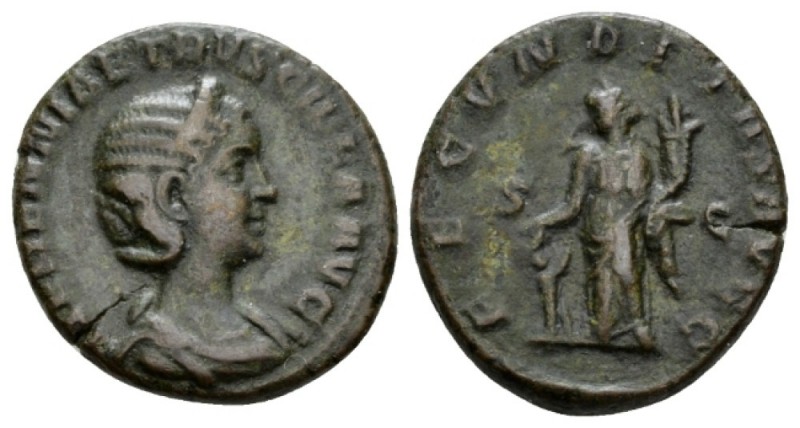 Herennia Etruscilla, wife of Trajan Decius As 249-251, Æ 24mm., 9.31g. HERENNIA ...