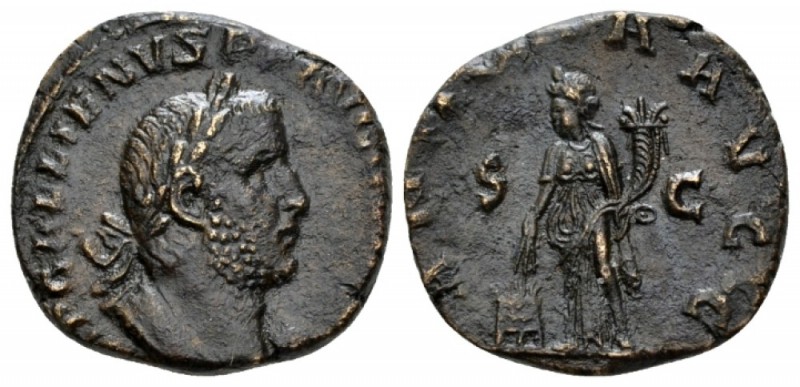 Gallienus, 253-268 As 257-258, Æ 26mm., 11.65g. Laureate, draped and cuirassed b...