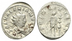 Saloninus Caesar, 258-260 Antoninianus Mediolanum 258-260, AR 20.5mm., 3.29g. SAL VALERIANVS CS Radiate and draped bust r. Rev. PRINC IVVENT Saloninus...