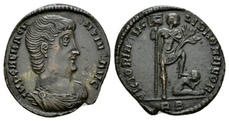 Magnentius, 350-353 Follis Rome 350, Æ 23mm., 5.27g. Bareheaded, draped, and cui...