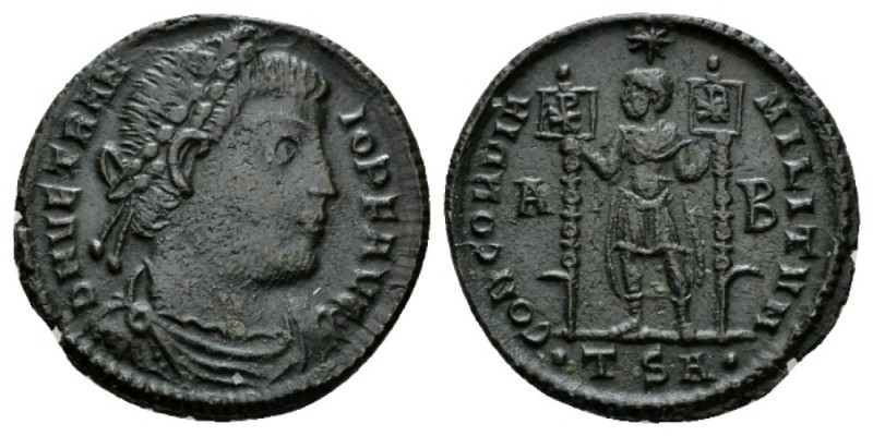 Vetranio, March – 25th December 350 Follis Thessalonica 350, Æ 23.5mm., 4.58g. D...