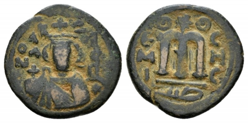 Temp. Abd Al-Malik Ibn Marwan, 685-705 Fals Emesa circa 690, Æ 21.5mm., 4.56g. F...