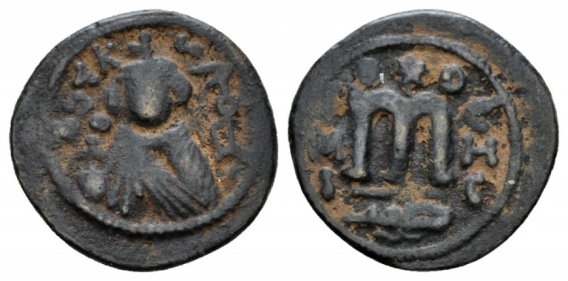 Temp. Abd Al-Malik Ibn Marwan, 685-705 Fals Emesa circa 690, Æ 21.5mm., 3.84g. F...