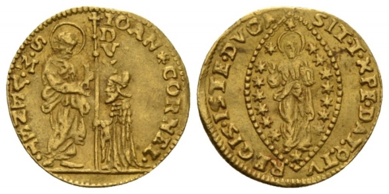 Venice, Giovanni Corner II, 1709-1722 Ducato 1709-1722, AV 22.5mm., 3.42g. Doge ...