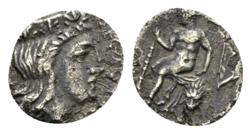 Sicily, Himera as Thermae Imerenses. Litra circa 383-367, AR 10.5mm., 0.45g. ΘΕΡ...
