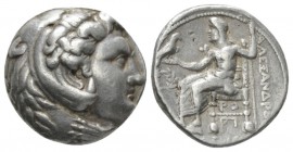 Kingdom of Macedon, Antigonos I Monophthalmos, 320-305 Susa Tetradrachm circa 316-311 under Aspeisas, AR 24.5mm., 17.22g. Head of Herakles r., wearing...
