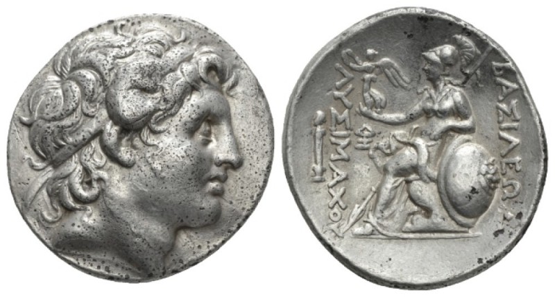 Kingdom of Thrace, Lampscus Tetradrachm circa 299-281, AR 30mm., 16.77g. Diademe...
