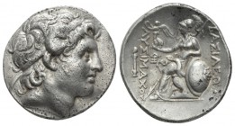 Kingdom of Thrace, Lampscus Tetradrachm circa 299-281, AR 30mm., 16.77g. Diademed head of the deified Alexander r., wearing horn of Ammon. Rev. BAΣΙΛΕ...