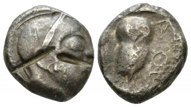 Attica, Athens Tetradrachm circa 561-556, AR 21.5mm., 17.07g. Head of Athena r.,...