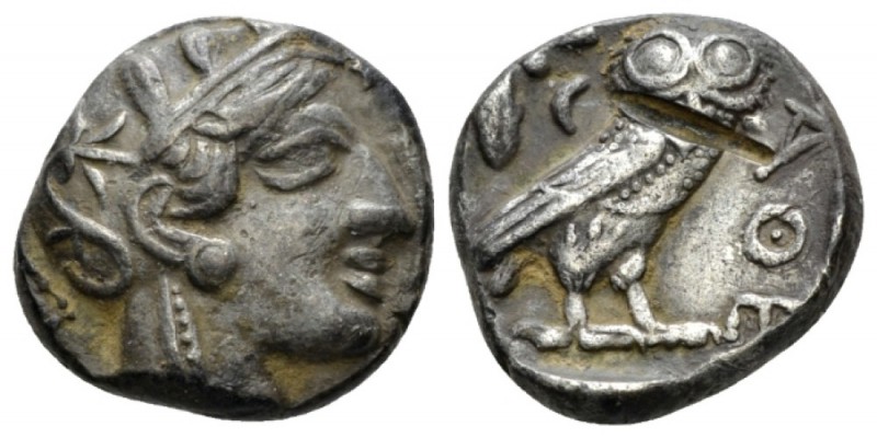 Attica, Athens Tetradrachm circa 403-365, AR 23.5mm., 14.56g. Head of Athena r.,...