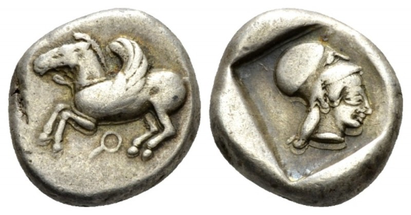 Corinthia, Corinth Stater circa 510-450, AR 18mm., 8.63g. Pegasus flying l. Rev....