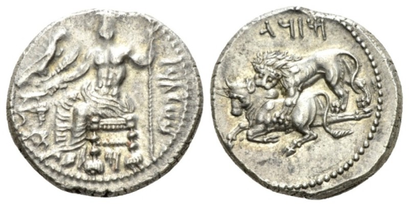 Cilicia, Tarsus Stater circa 361-344, AR 23.5mm., 10.73g. b'ltrz in Aramaic char...