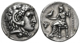 The Ptolemies, Ptolemy I Soter as satrap, 323-305. Memphis Tetradrachm circa 325, AR 25.5mm., 17.17g. Head of Heracles r., wearing lion's skin headdre...