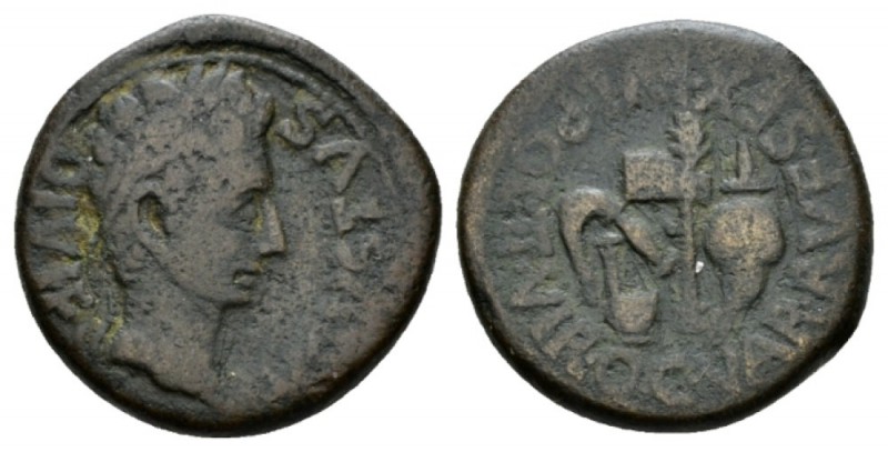 Hispania, Carthago Nova Octavian as Augustus, 27 BC – 14 AD Bronze after 27 BC, ...
