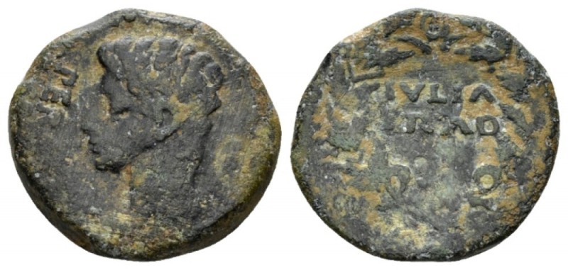 Hispania, Julia Traducta Octavian as Augustus, 27 BC – 14 AD As 27 BC- 14 AD, Æ ...
