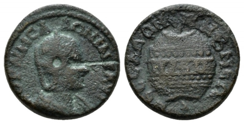 Macedonia, Thessalonica Salonina, wife of Gallienus Bronze 254-268, Æ 22mm., 7.8...