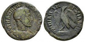 Thrace, Anchialus Maximinus I, 235-238 Bronze 235-238, Æ 28mm., 10.55g. Laureate, draped and cuirassed bust r. Rev. Eagle standing l., head r. with sp...
