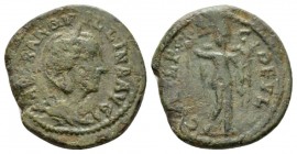 Thrace, Deultum Tranquillina, wife of Gordian III Bronze 238-244, Æ 23.5mm., 8.61g. Diademed and draped bust r. Rev. Nike standing l., holding wreath ...