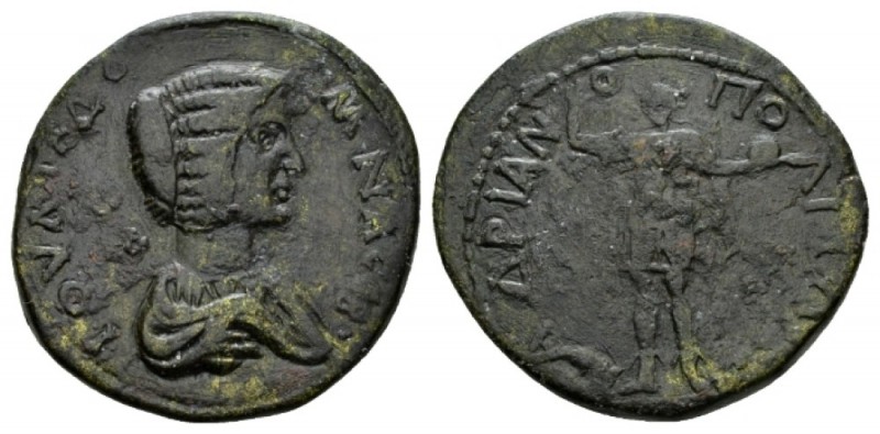 Thrace, Hadrianopolis Julia Domna, wife of Septimius Severus Bronze 193-211, Æ 2...