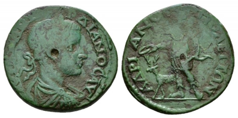 Thrace, Hadrianopolis Gordian III, 238-244 Bronze 238-244, Æ 25mm., 8.88g. Laure...